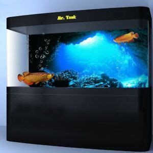 3D Effect Underwater Sunlights Rays Cave Aquarium Background Fish Tank ...