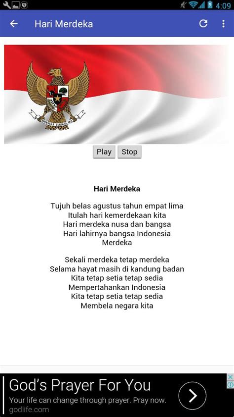 Lirik dan Lagu Upacara 17 Agustus Indonesia APK für Android herunterladen