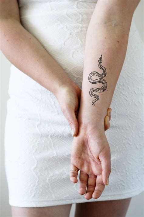 Bohemian Snake Temporary Tattoo Snake Tattoo Large Snake Temporary Tattoo Bohemian Temporary ...