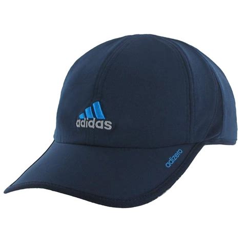 Mens Adidas Adizero Black Cap Adjustable Fit ClimaCool Hat Running ...