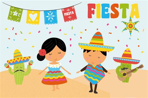 Fiesta Clipart | Custom-Designed Illustrations ~ Creative Market