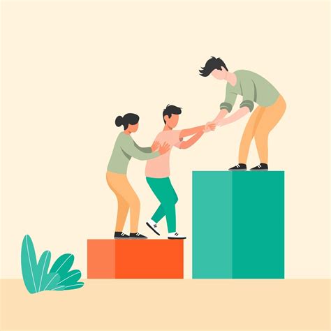 Teamwork illustration concept vector, worker helping each other for business group 2774528 ...