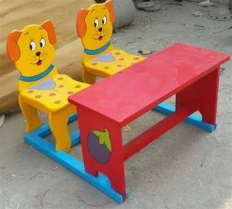 Table & Chair Set Wood Nursery School Furniture at Rs 5200/piece in New ...