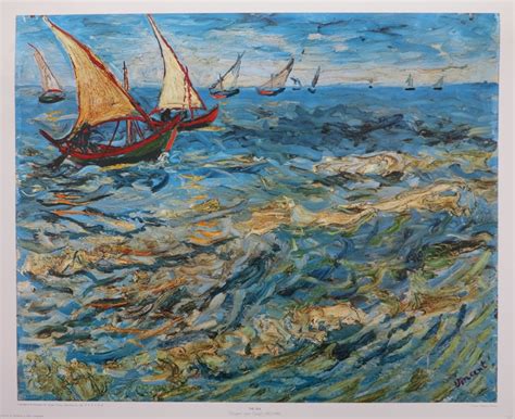 Vincent Van Gogh Poster the Sea Vintage Museum Print - Etsy