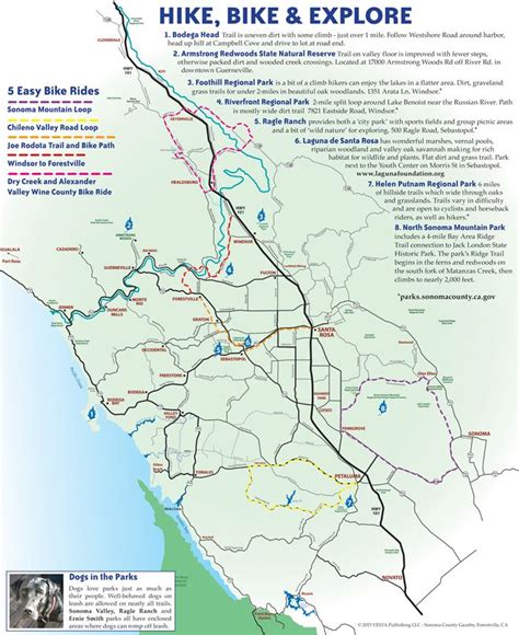 8 Hikes - Walks and 5 Bike Rides in Sonoma County | Wine country california, Sonoma county ...