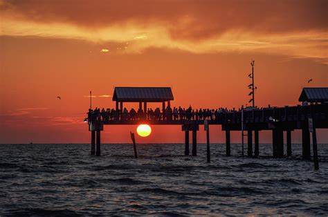 Days End - Sunset at Pier 60 Photograph by Bill Cannon | Fine Art America