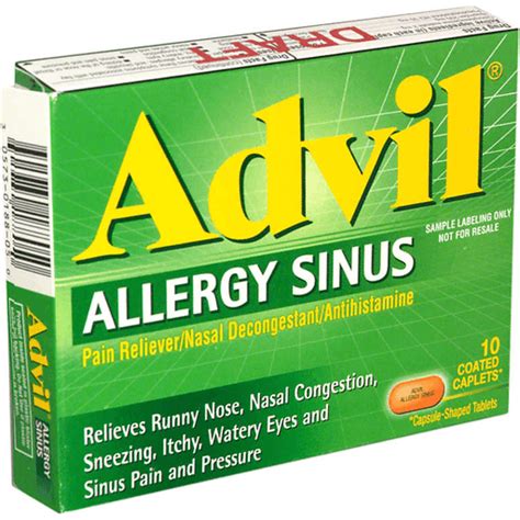 Advil Allergy Sinus, Coated Caplets | Stuffing | Foodtown