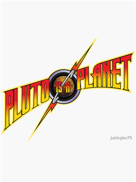 "Pluto is a Planet" Sticker by justinglen75 | Redbubble