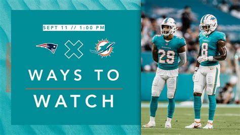 How to Watch, Stream & Listen: Miami Dolphins vs New England Patriots