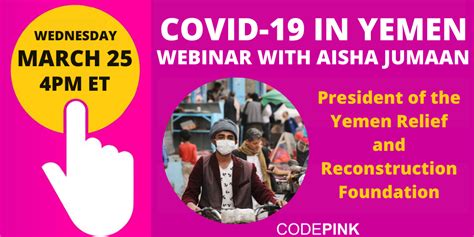 COVID-19 IN YEMEN - CODEPINK - Women for Peace