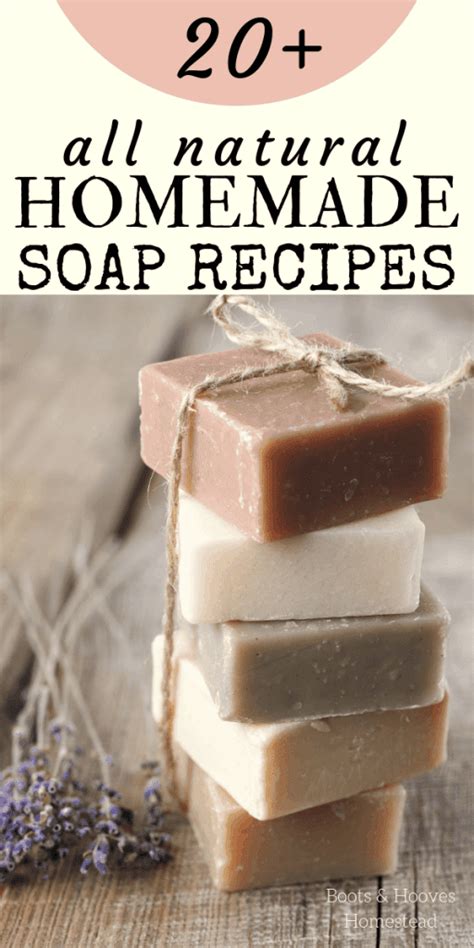 All Natural Homemade Soap Bar Recipes - Boots & Hooves Homestead