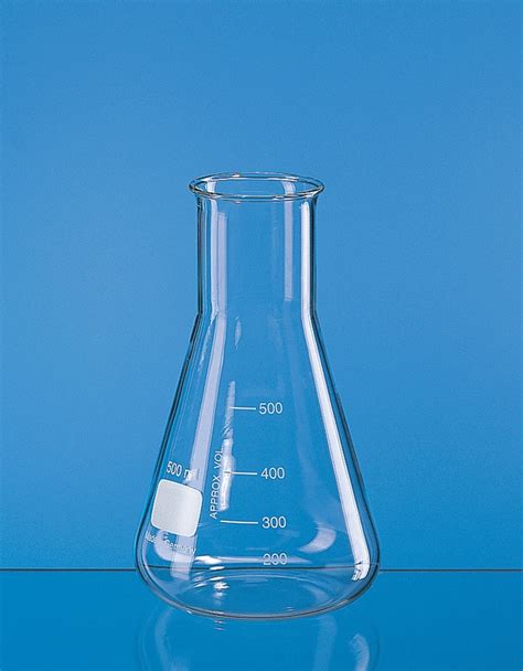 BRAND™ Wide Neck Glass Erlenmeyer Flasks Capacity (Metric): 250 mL BRAND™ Wide Neck Glass ...