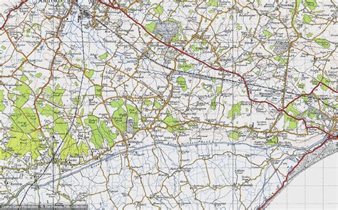 Historic Ordnance Survey Map of Aldington, 1940