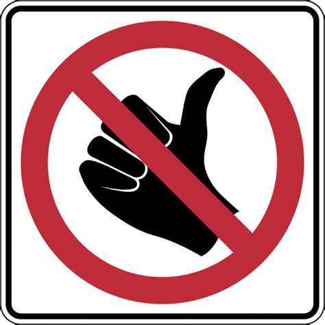 No Hitchhiking, Color | ClipArt ETC