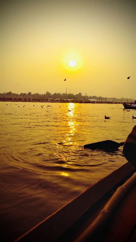 Prayag sangam, India : r/sunset