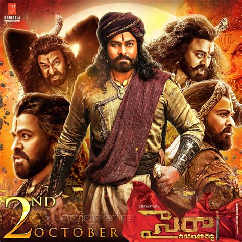 Chiranjeevi Sye Raa Narasimha Reddy Movie Release Posters HD | Moviegalleri.net