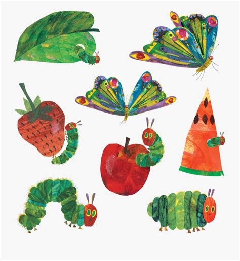 Transparent Hungry Caterpillar Png - Eric Carle The Very Hungry ...