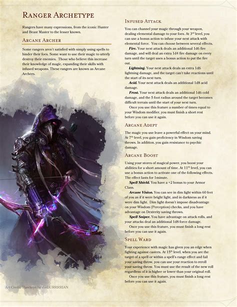 [5E][Homebrew] Arcane Archer- v2.0 : UnearthedArcana