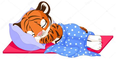 Cute tiger sleeping — Stock Vector © Dazdraperma #77080961