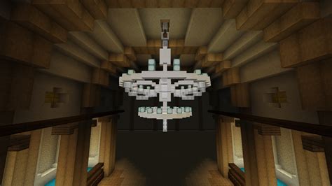 Chandelier made using 333 Armour stands : Minecraft