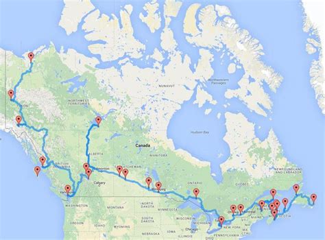 According to an algorithm, this is the ultimate Canadian road trip #travel | Canadian road trip ...