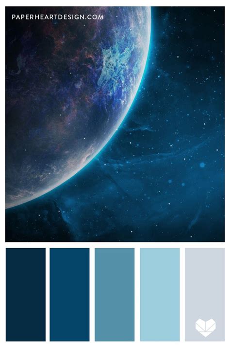 Blue Planet Color Palette - 8 Outer Space Inspired Color Schemes | Planet colors, Color palette ...