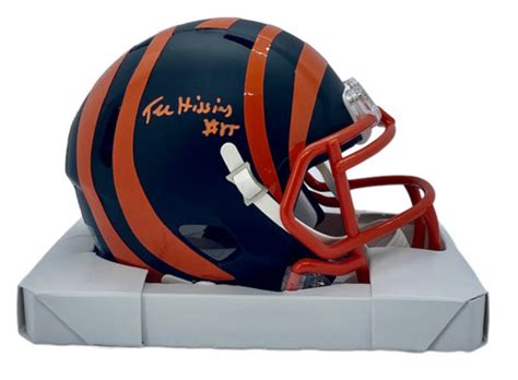 Tee Higgins Cincinnati Bengals Autographed Flat Black Mini Football ...