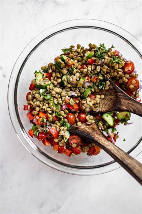 Fresh and Easy Green Lentil Salad Recipe • Salt & Lavender