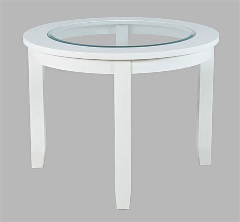 Urban Icon Round Dining Room Set (White) Jofran Furniture | Furniture Cart