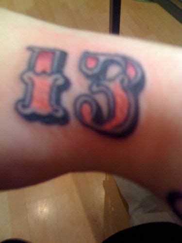 number 13 tattoo designs | 13 tattoo meaning, 13 tattoos, Cute tattoos for women