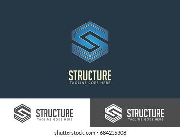 Structure Logo Design Vector Template Stock Vector (Royalty Free ...