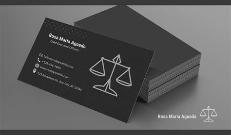 Attorney Business Card Template