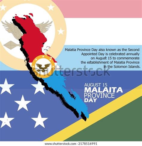 Malaita Province Map Flag Solomon Island Stock Vector (Royalty Free ...