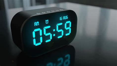 Alarm Clock Makes Alarm Sound and Wakes Up Us at 6 Am Early in the ...