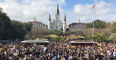 Saints Fans Hold Massive Parade In New Orleans To Protest The Super ...