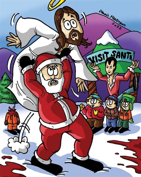 Jesus vs. Santa. watch all my fan art of every episode on Instagram ...