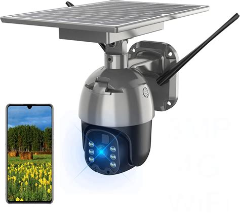 Solar Security Camera 4G Wifi Camera 3MP 1536P 1080P PTZ Camera ...