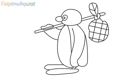 How to Draw Pingu step by step Easy - [14 Easy Phase]