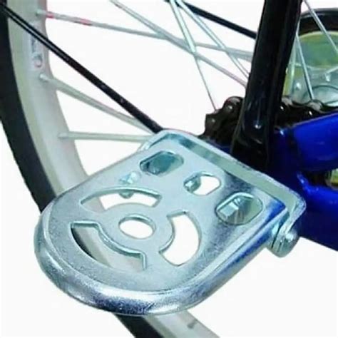 1 Pair Bike Metal Rear Pedals Folding Footrests Cycling Foot Pegs Mountain Bicycle Road Bike ...