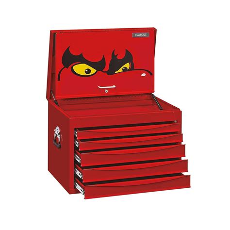 Teng Tools 5 Drawer Professional Steel Lockable Red SV Series Deep Top ...