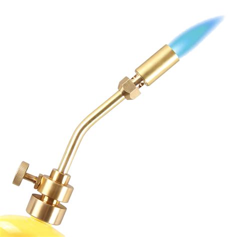 Buy IDEALFLAME Propane Torch Head, Manual Start Basic Brass Torch Nozzle Blow Torch Tip ...