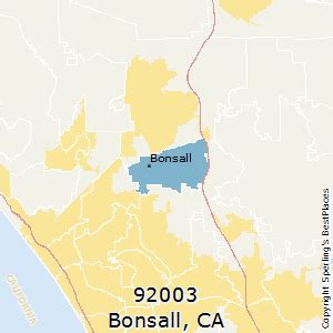 Bonsall (zip 92003), CA