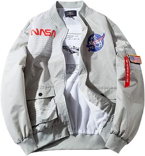 Nasa Jacket | Apollo NASA MA-1 Military Patches Space Bomber Jacket