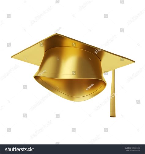 Gold Graduation Cap Tassel Isolated On Stock Illustration 1675549282 ...