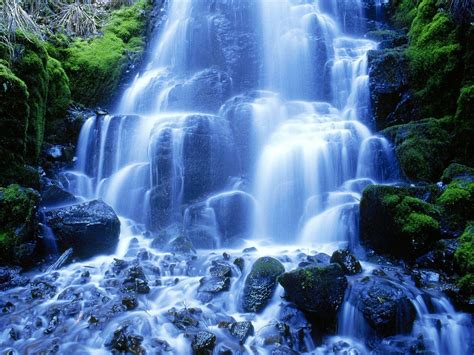 Blue Waterfall Wallpapers - Top Free Blue Waterfall Backgrounds - WallpaperAccess