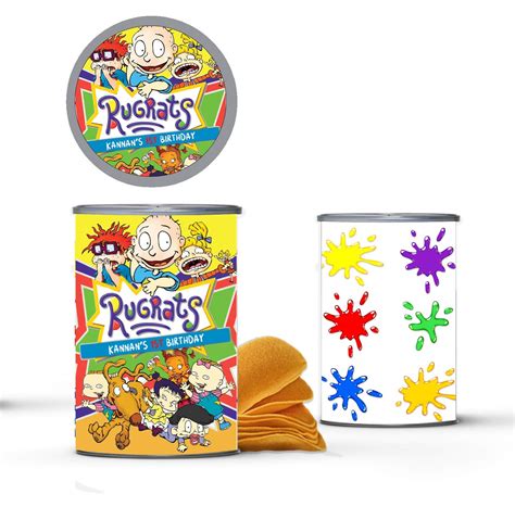 Buy 12 Personalized Rugrats Pringles Label | Rugrats Party Supplies | Rugrats Birthday Party ...