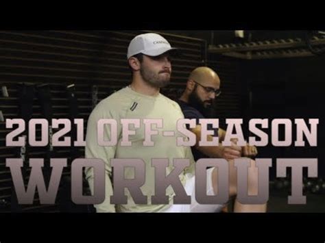 BAKER MAYFIELD | MATT MAYFIELD WORKOUT: BEHIND THE SCENES : Browns