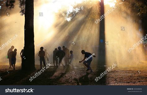 Children Playing Football Under Rain Stock Photo 333340694 | Shutterstock