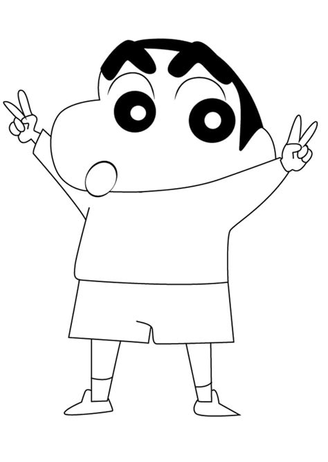 Adorable Shin chan coloring page - Download, Print or Color Online for Free