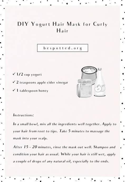 DIY Hair Masks for Curly Hair – 5 Best Recipes - Be Spotted